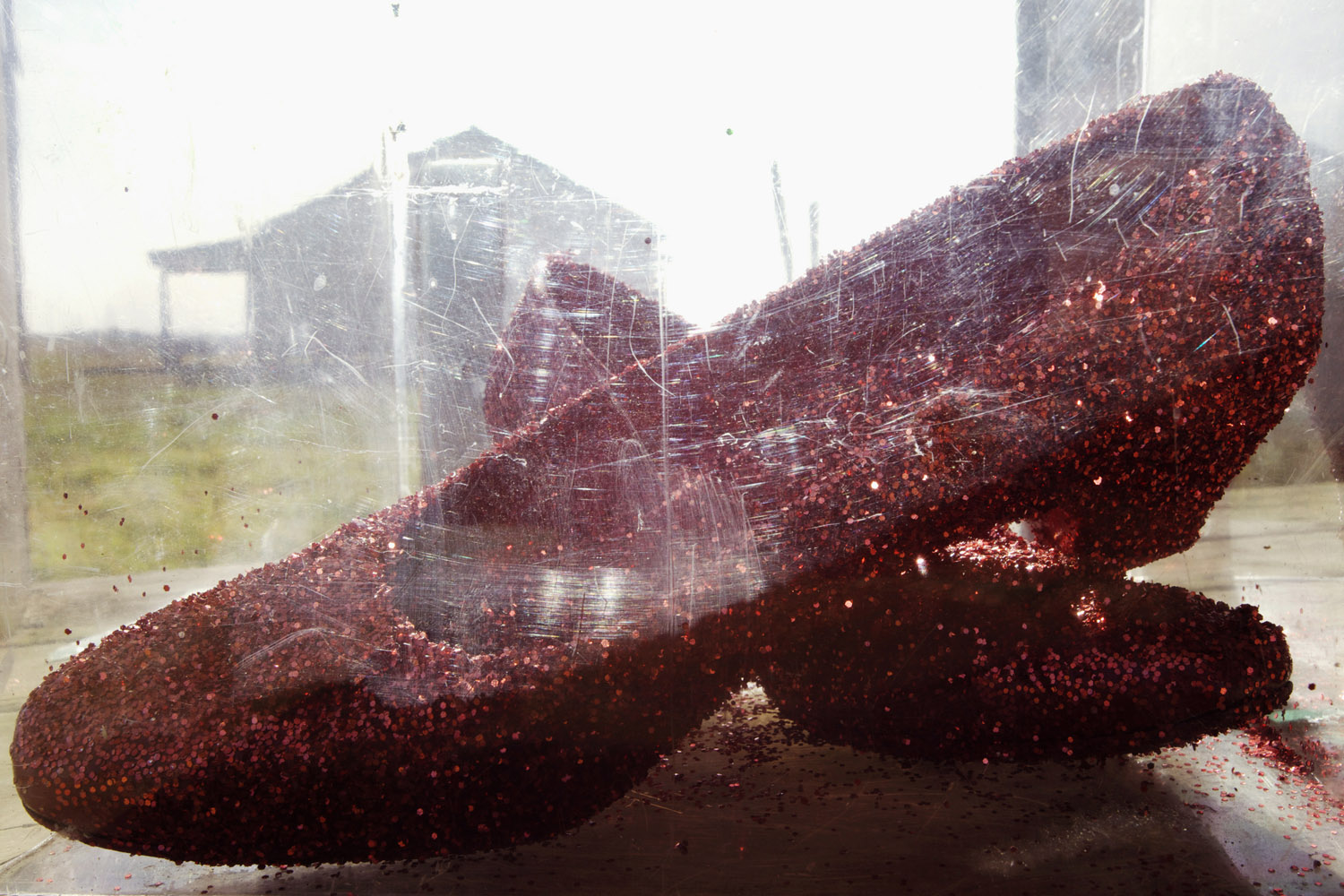 Dorothy's ruby slippers, Lehi, AR, 2010