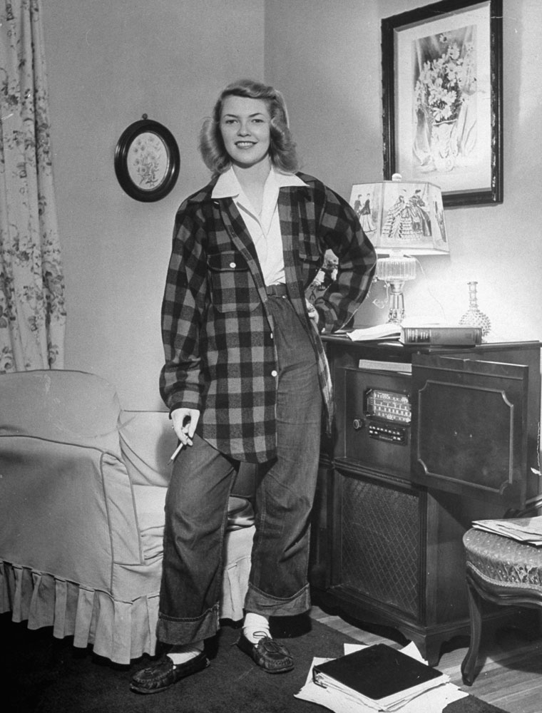 Portrait of an American teen, 1944.