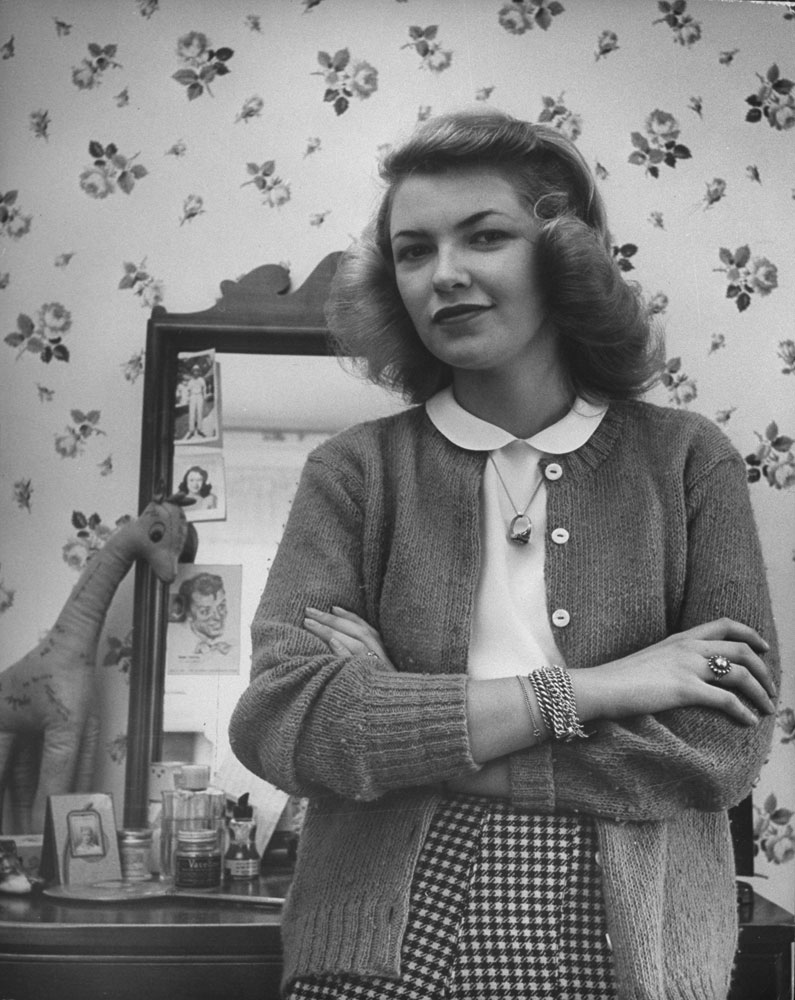 Portrait of an American teen, 1944.