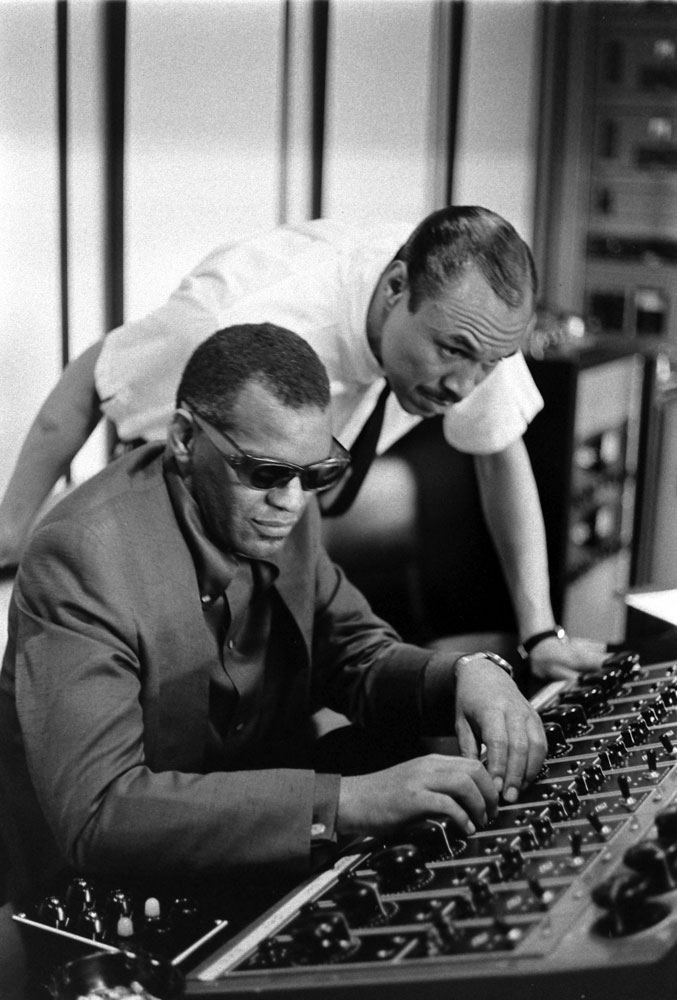 Ray Charles in the studio, 1966.