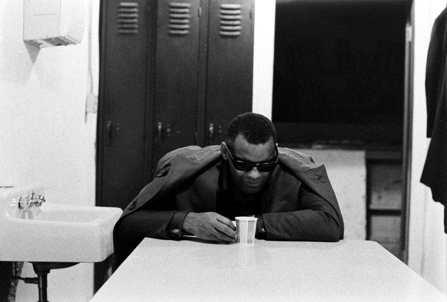 Ray Charles before a show, 1966