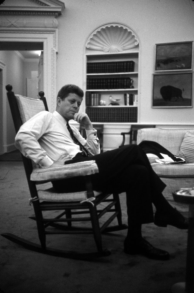 John F. Kennedy in the White House, 1961.
