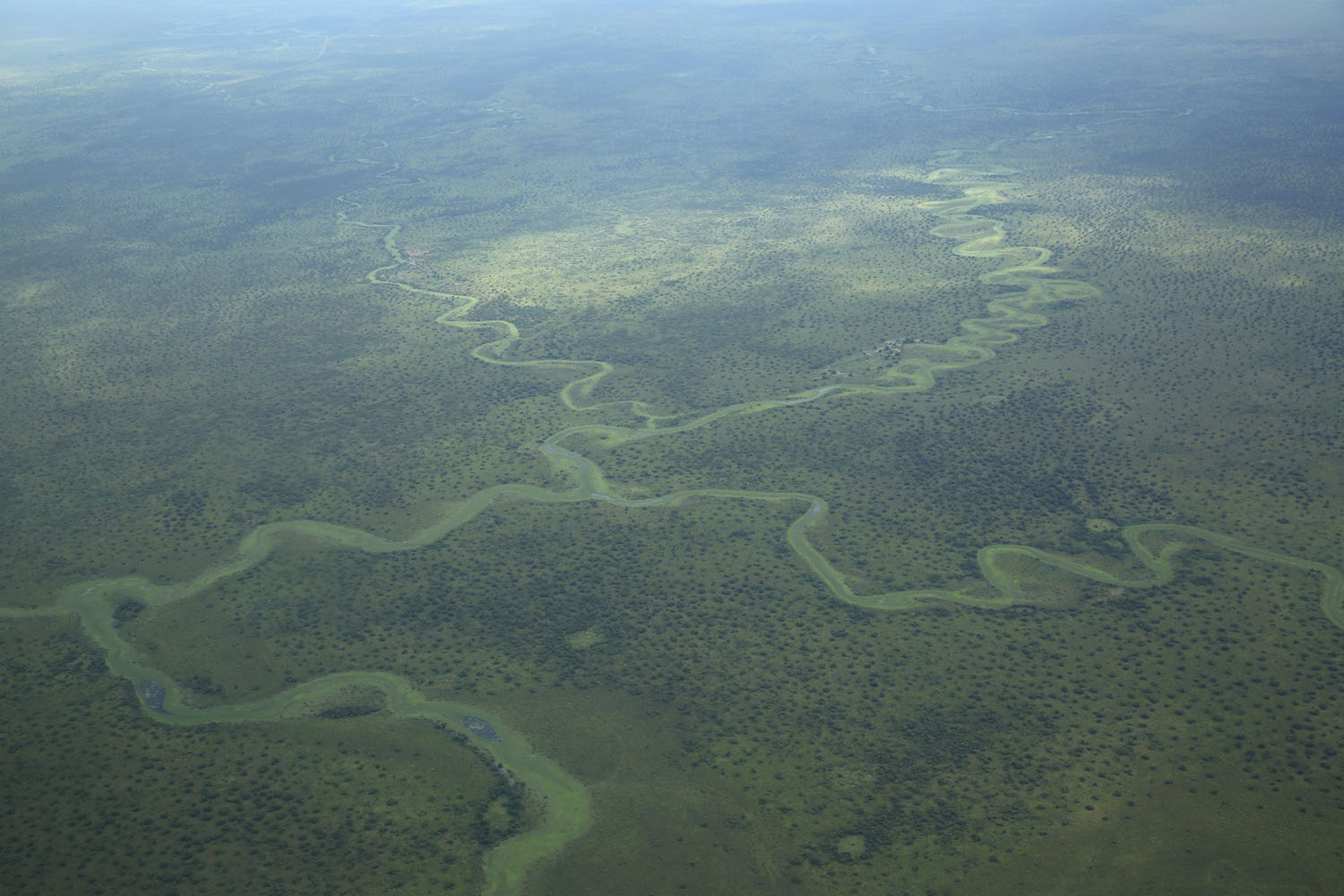 A view of Abyei state from a plane