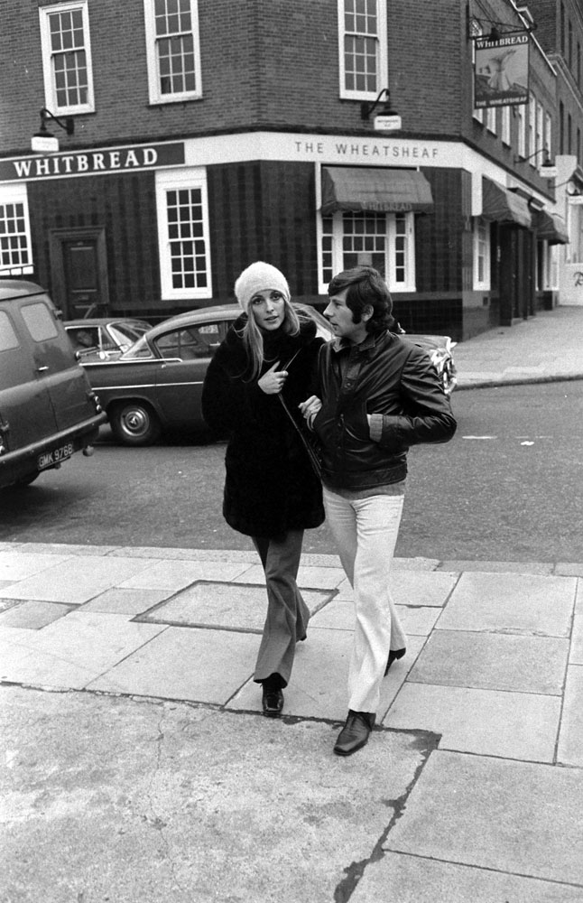Sharon Tate and Roman Polanski, London, 1968.