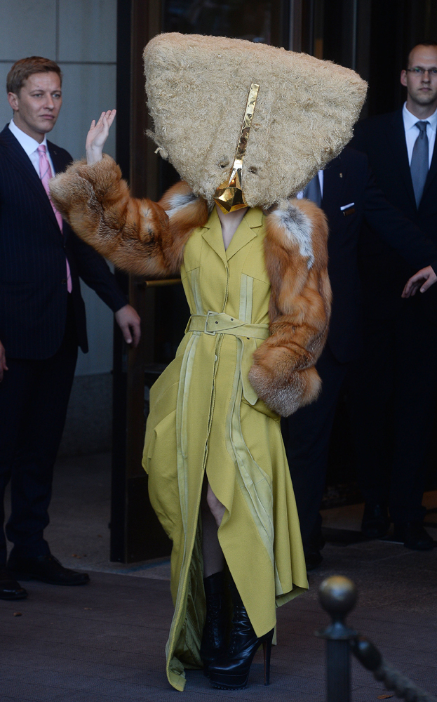 Lady Gaga leaves her hotel in Berlin, Germany