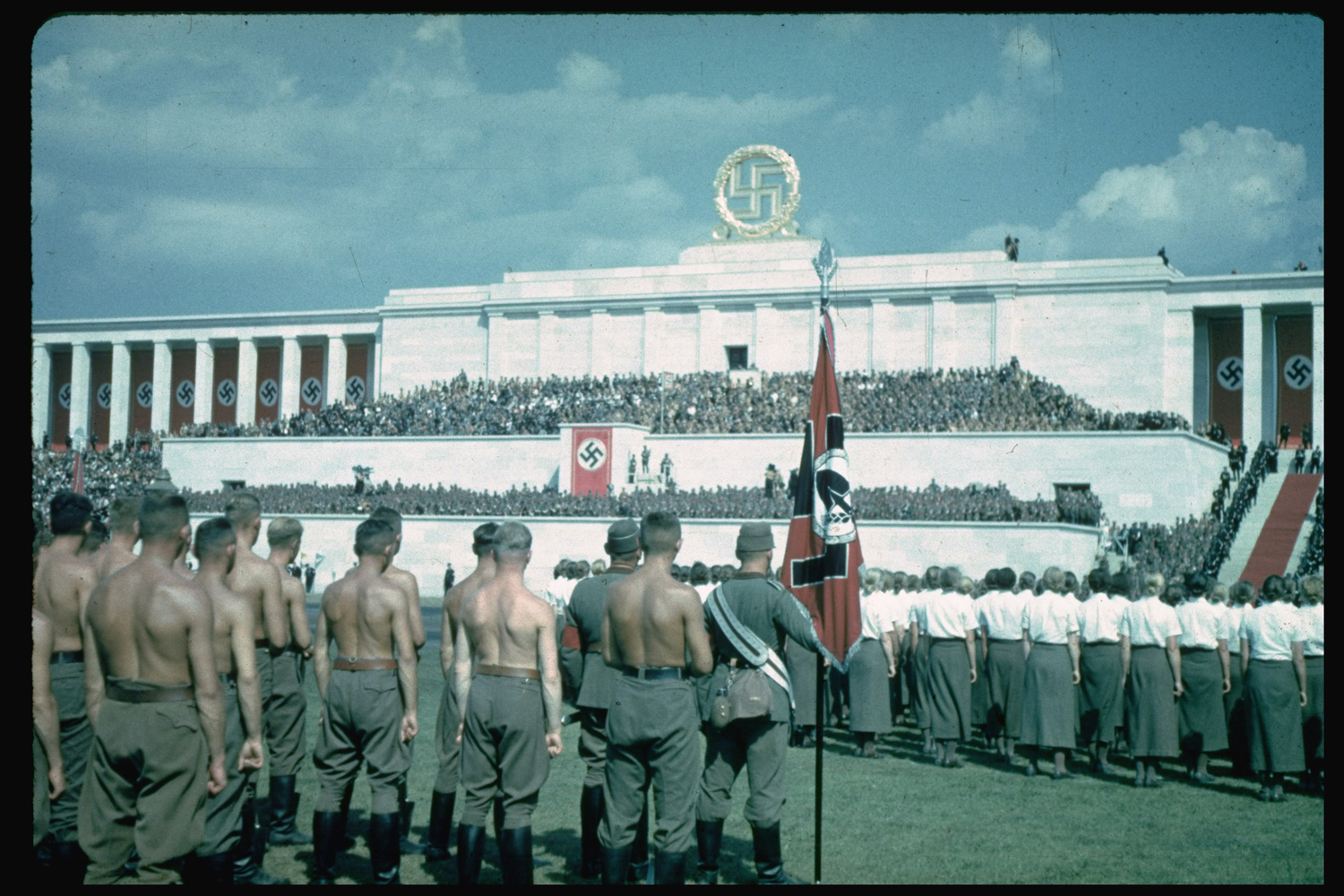Nazi Party Congress in Nuremberg, Germany, 1937.