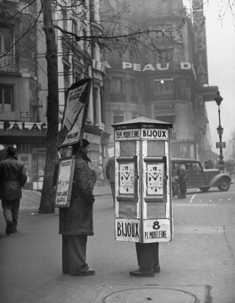 Paris street scene, 1946.