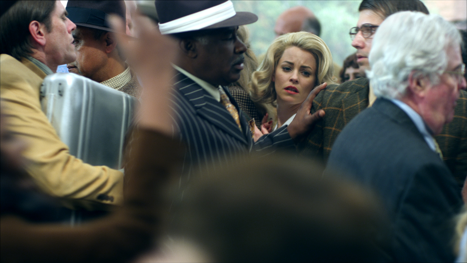 Film still from Face in the Crowd, 2013, featuring Elizabeth Banks