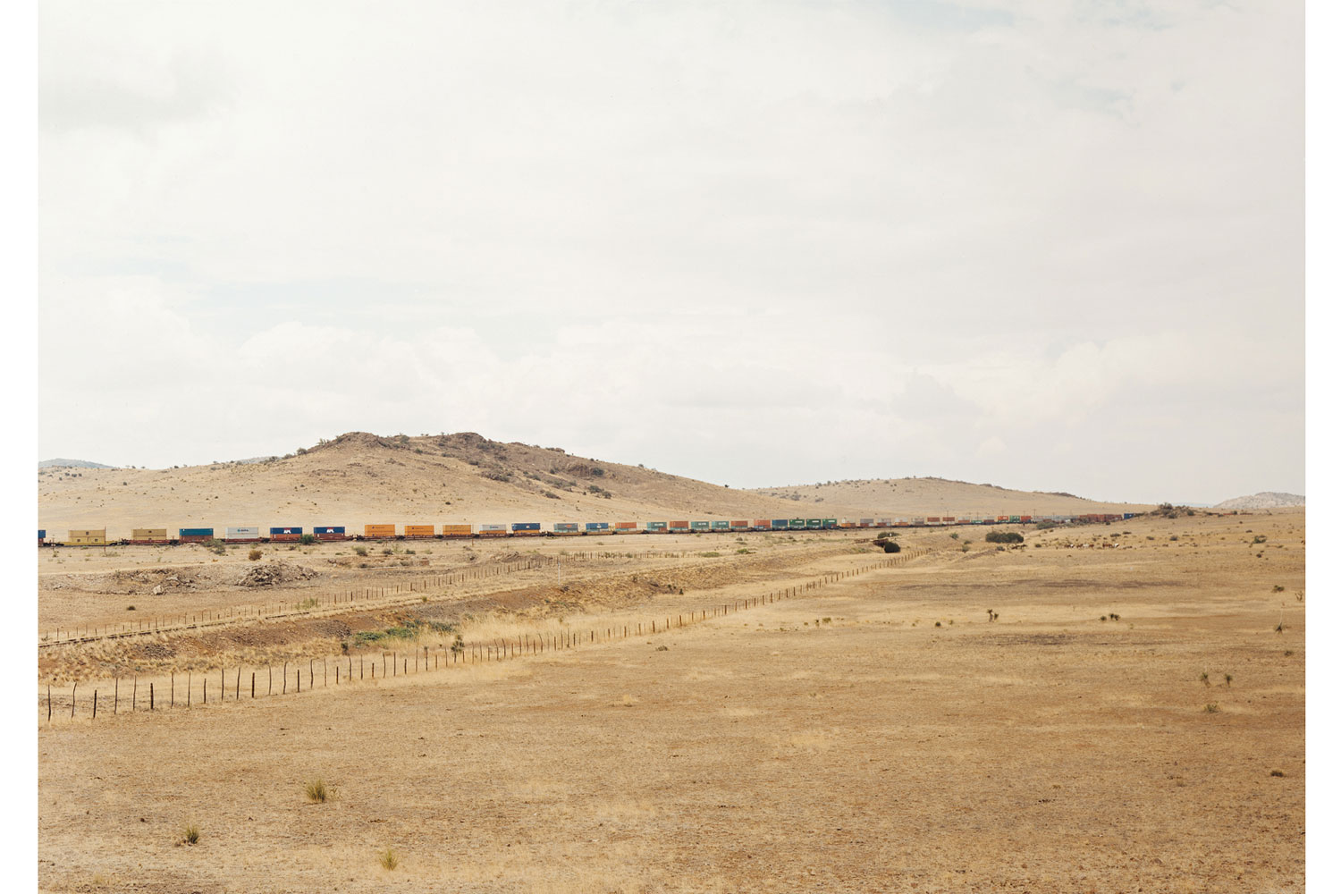 Untitled (Moving container train), Marfa, Texas, 2002