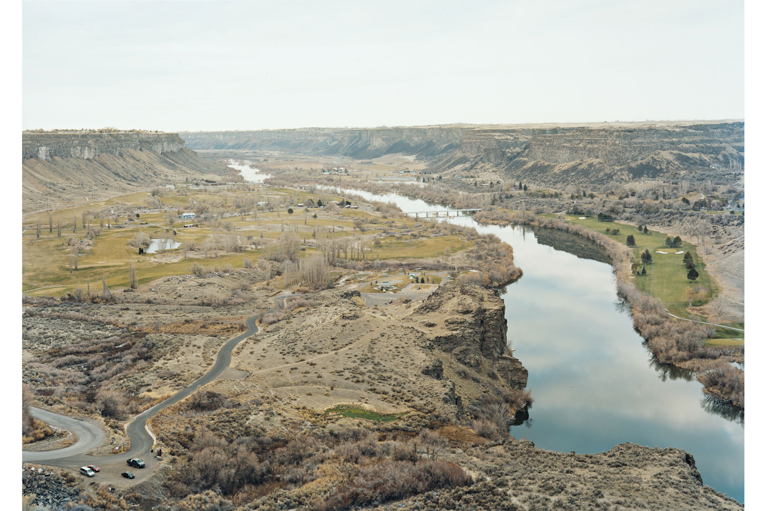 Untitled (Snake River with cars), Twin Falls, Idaho, 2008