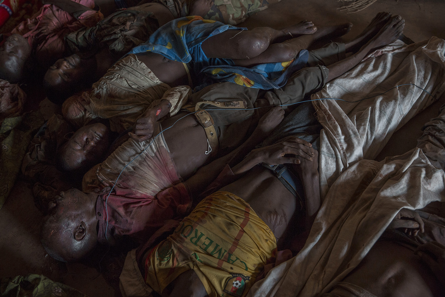 At the morgue of Ali Babolo mosque in the muslim district of 5Kilo, 58 bodies, including 4 women, were brought following several battles launched on early morning by antibalakas. Most of the dead were killed by machete blows.