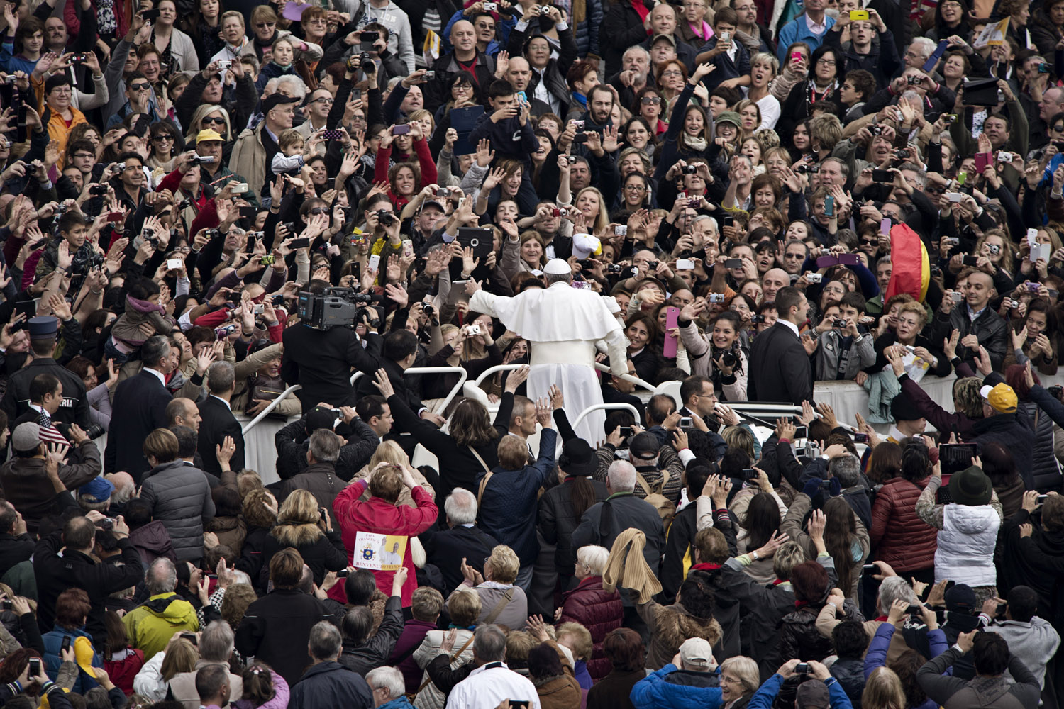 vatican city, italy. nov 13th 2013. Saint Peter's Square, at 10:30 am Pope Francis General Audience.