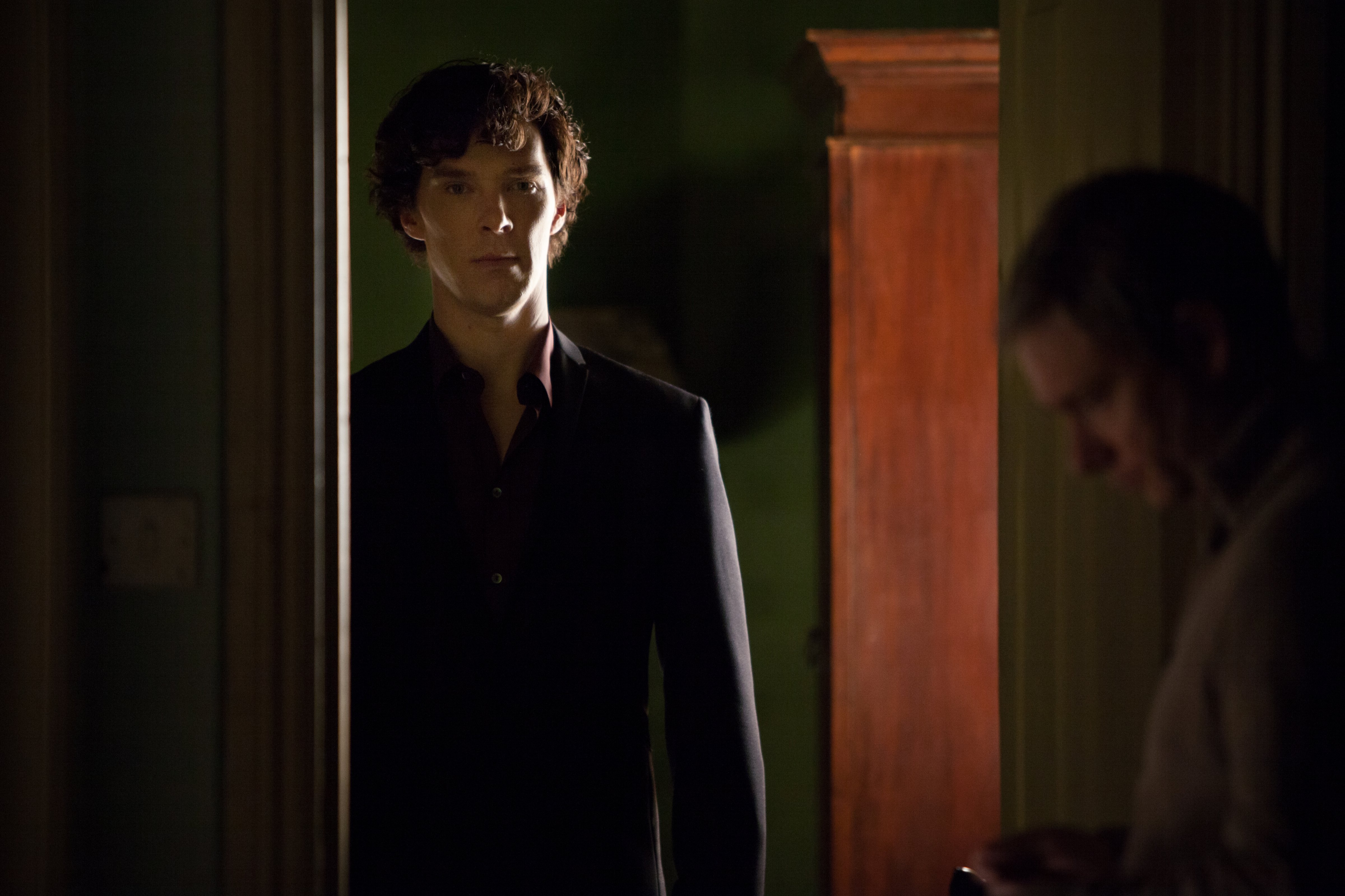 Benedict Cumberbatch and Martin Freeman in the Sherlock (Robert Viglasky / Hartswood Films 2013for Masterpiece)