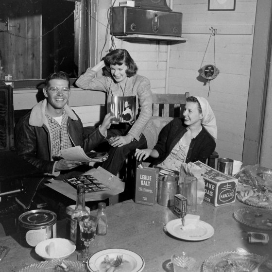 Marcia Van Dyke and friends, 1948.