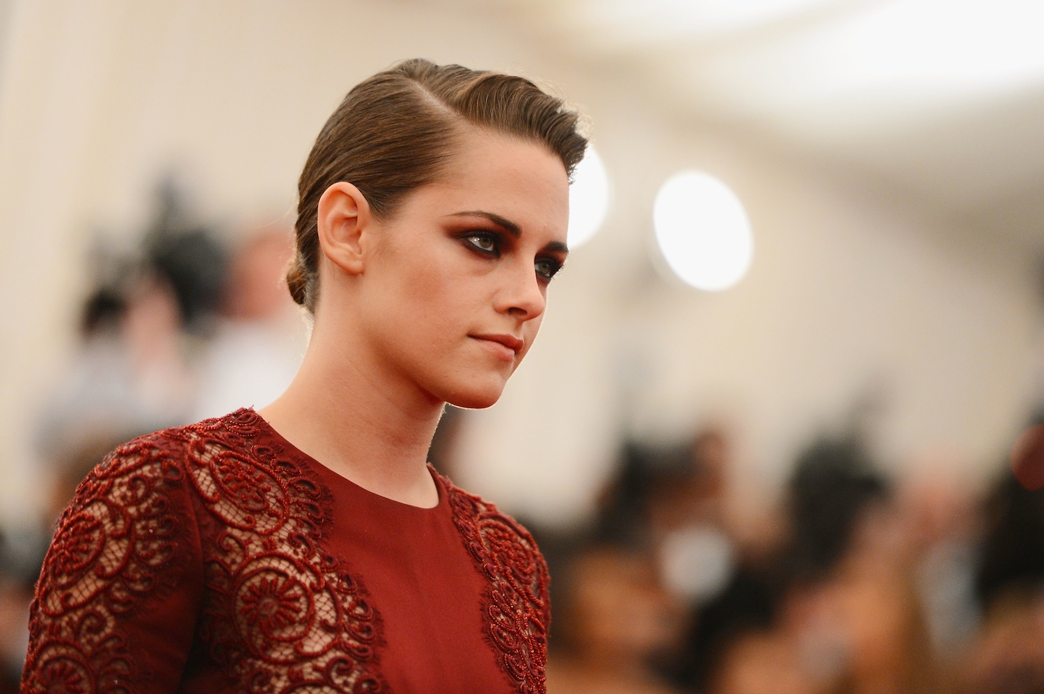 Kristen Stewart attends the Costume Institute Gala for the "PUNK: Chaos to Couture" exhibition at the Metropolitan Museum of Art on May 6, 2013 in New York City. (Stephen Lovekin / FilmMagic / Getty Images)