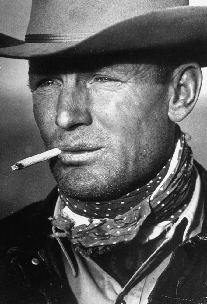 Texas cowboy Clarence Hailey "C.H." Long, Jr., 1949.