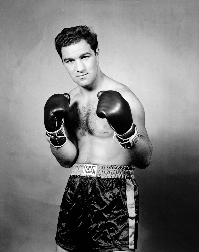 Rocky Marciano, still the only heavyweight champ to retire undefeated, 1951.