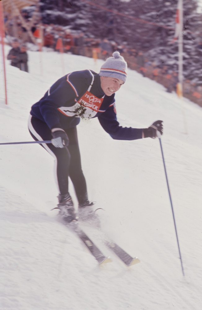 Unidentified athlete, Innsbruck Olympics, 1964.