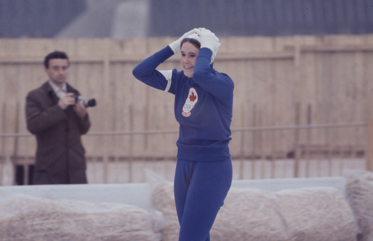 Unidentified athlete, Grenoble Olympics, 1968.
