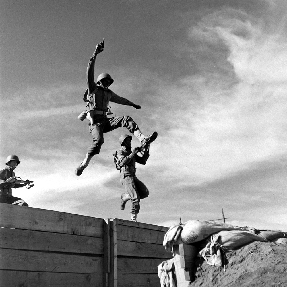 Training at Fort Huachuca, Ariz., 1943.