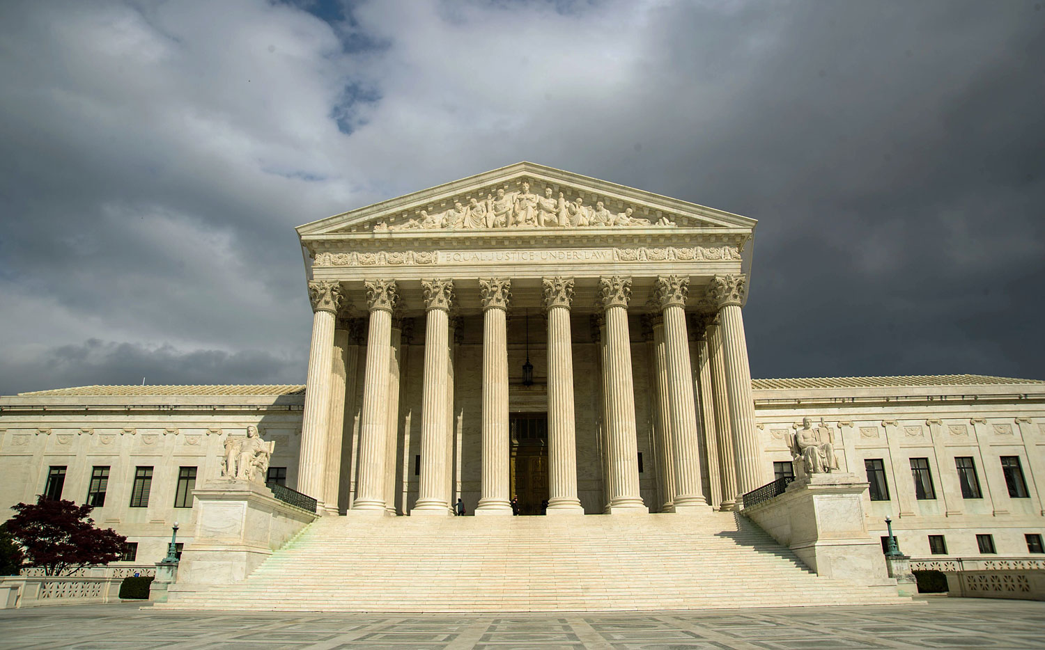 The US Supreme Court Building is seen in