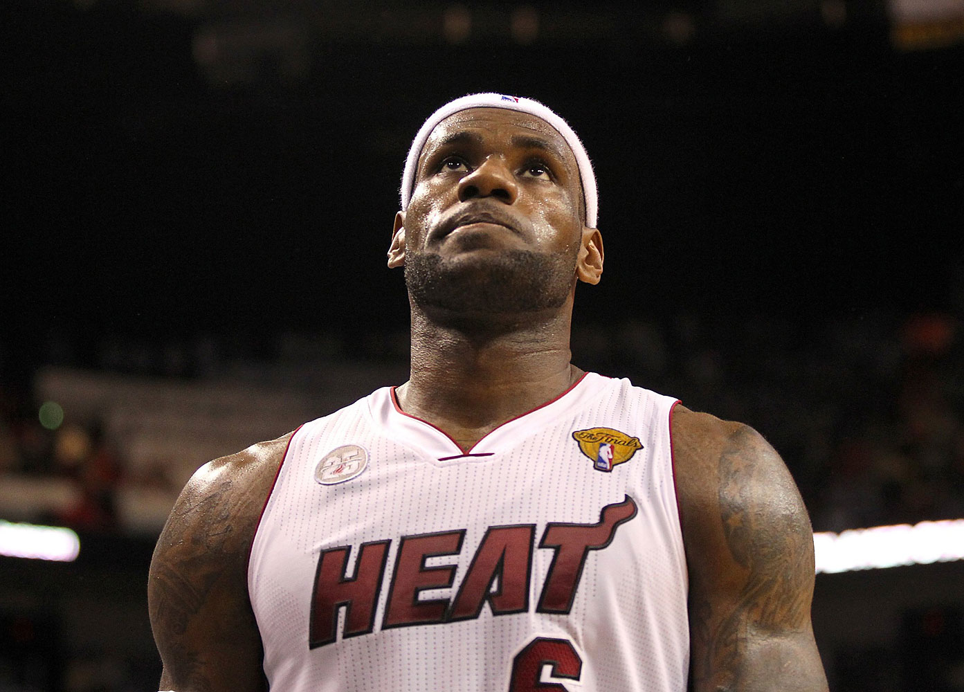 The Miami Heat's LeBron James in the second quarter against the San Antonio Spurs in Game 6 of the NBA Finals, on June 18, 2013.