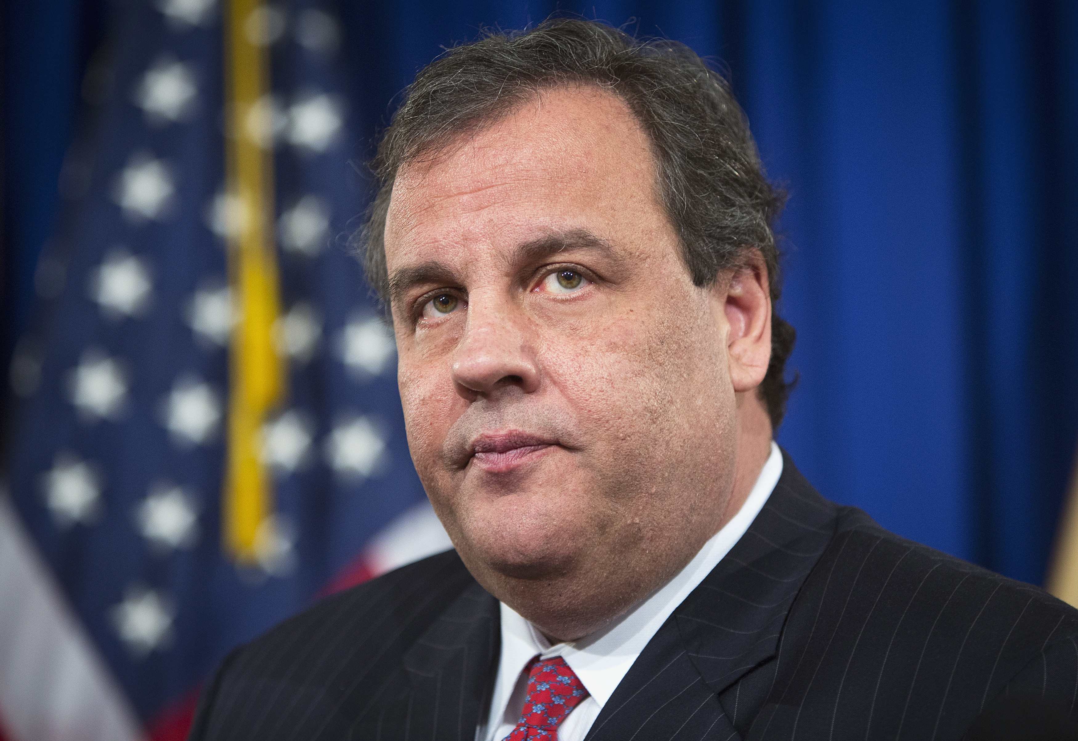 New Jersey Governor Christie gives news conference in Trenton