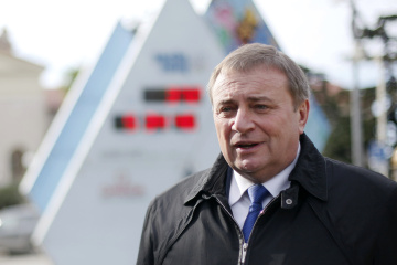 Sochi's Mayor Anatoly Pakhomov in Sochi, on Jan. 31, 2013. (Igor Yakunin / AP)