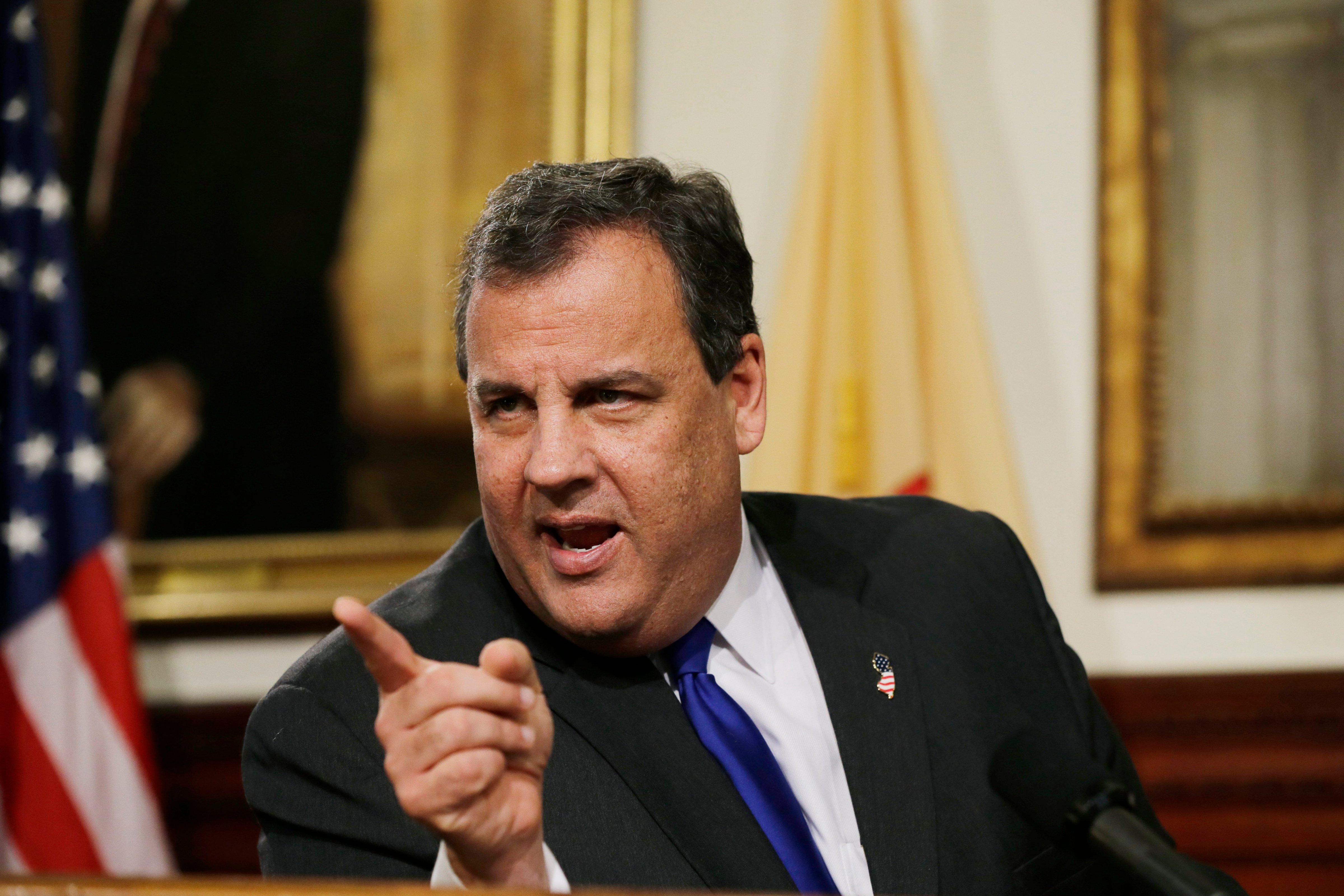 New Jersey Governor Chris Christie could find his 2016 hopes hurt by a local traffic scandal (Mel Evans / AP)