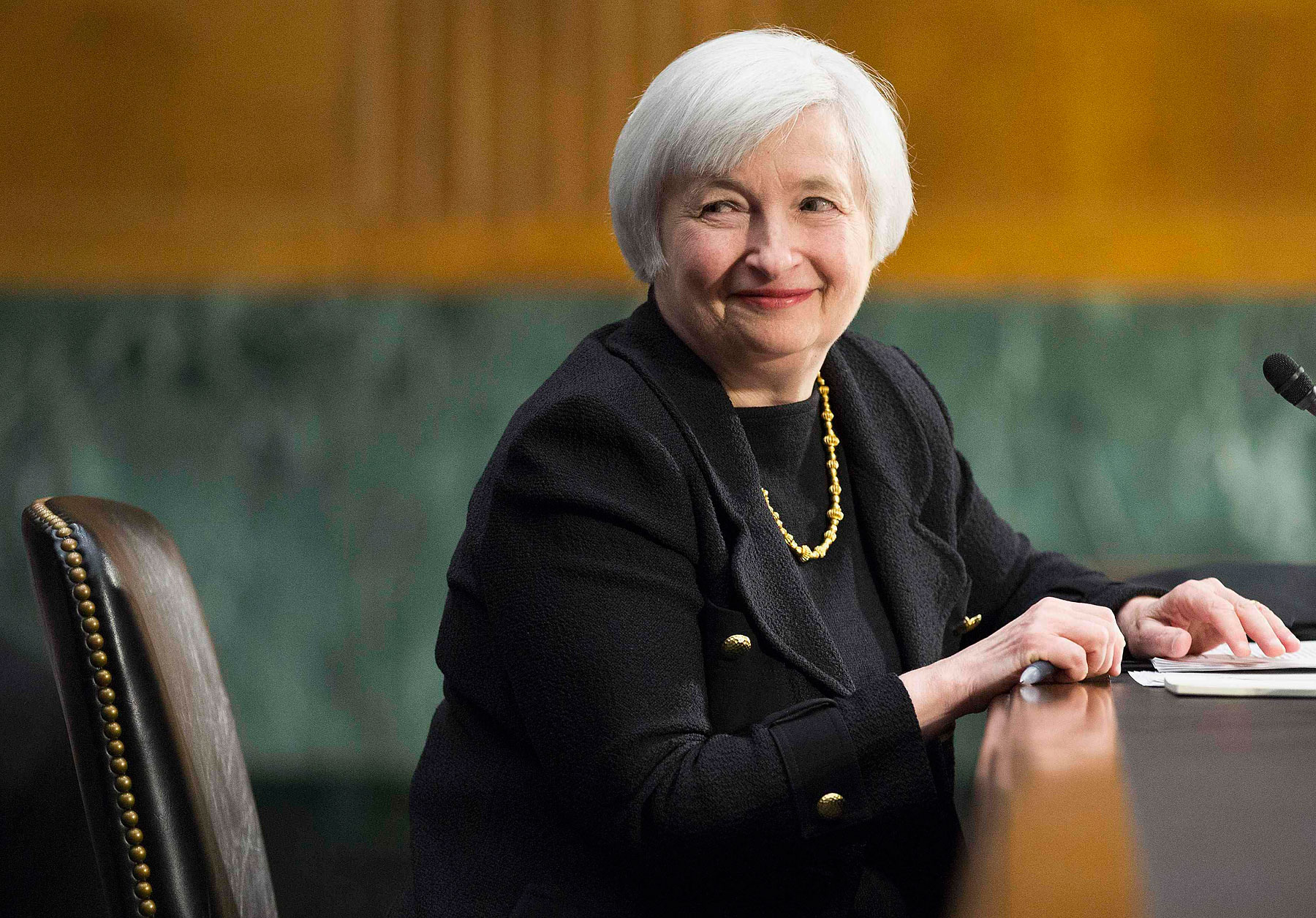 File photo of U.S. Federal Reserve Vice Chair Yellen testifying on her nomination to be the next chairman of the Fed during a Senate Banking Committee confirmation hearing in Washington