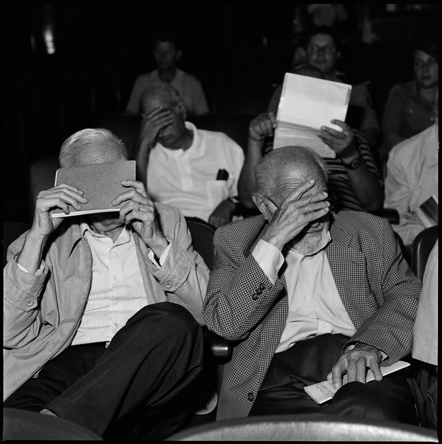Former military men, hide their faces to the photographer during a session of their trial in which they are being accused by the Argentine state of crimes against the Humanity in the last dictatorship from 1976-1983. The forced disappearance of locals happened during Operation Condor, a joint secret military plan aimed at eliminating political opponents using common resources, exchanging information, prisoners and torture techniques. This plan, which was carried out during the 1970's, resulted in the “extrajudicial executions” of at least 60,000 people.
