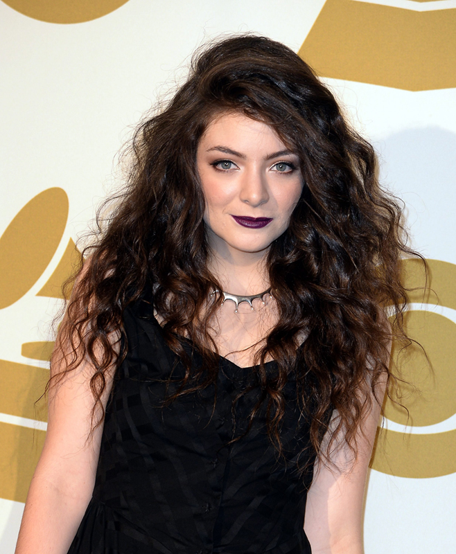 Lorde at the 65th Annual Grammy Awards at the Nokia Theatre in Los Angeles, Dec. 6, 2013. (Michael Nelson / EPA)
