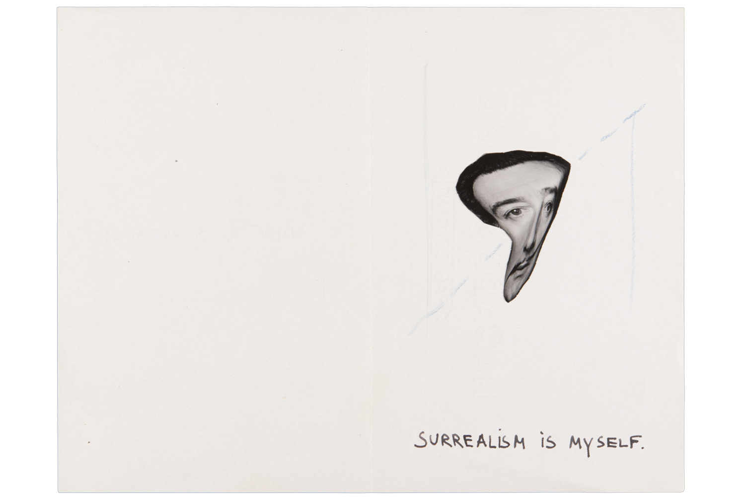 Pages of the mock-ups for Halsman's book  Dalí’s Mustache,  1953-54.