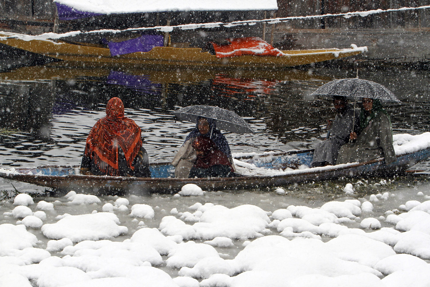 Snowy winter in Kashmir