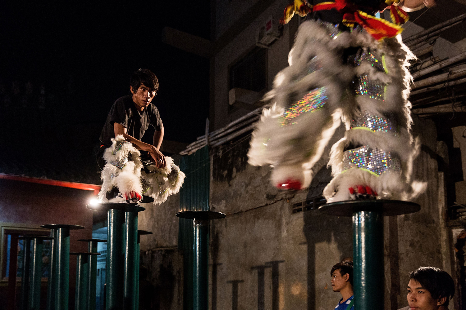 Lion Dancing Troop Practice Ahead Of Chinese New Year Celebrations