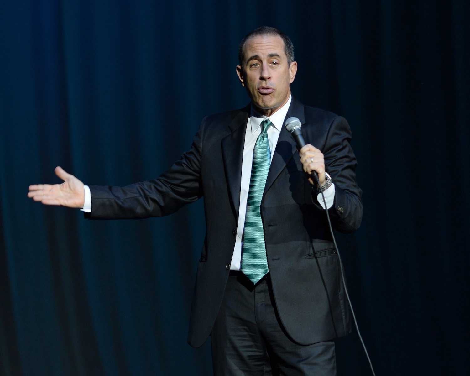 Jerry Seinfeld performs at Hard Rock Live! in Hollywood, Fla., on Jan. 31, 2014 (Larry Marano / Getty Images)
