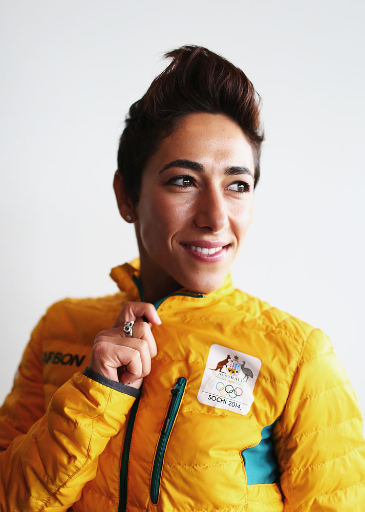 Lydia Lassila of Australia poses during the Australian Winter Olympics Games press conference at Museum of Contemporary Art on October 30, 2013 in Sydney, Australia.