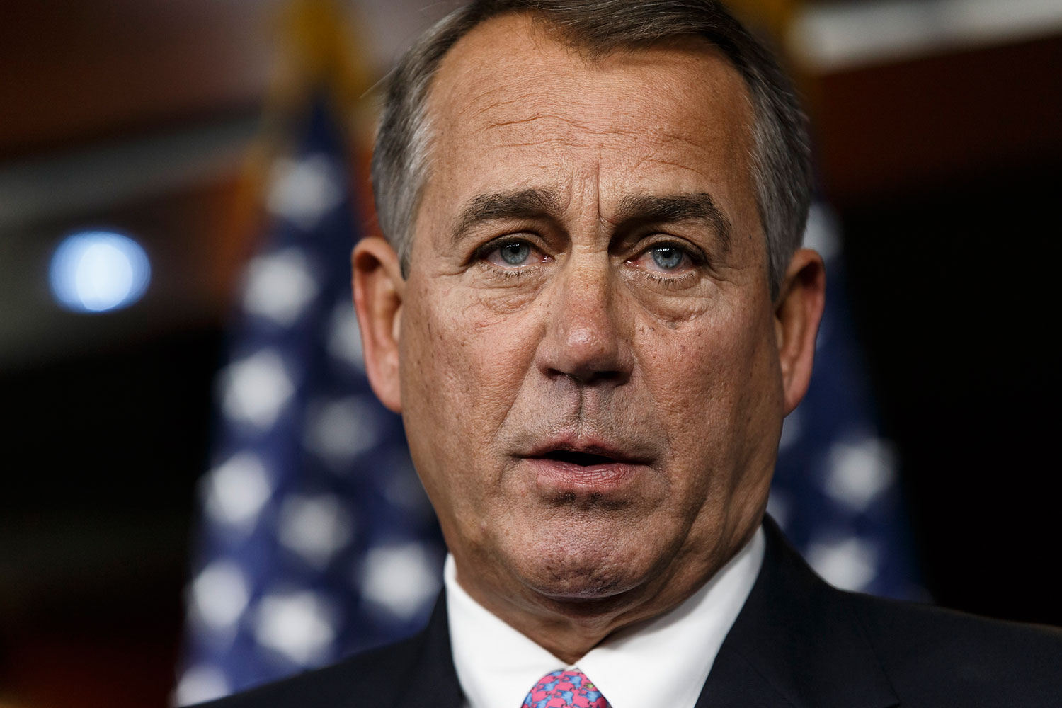 House Speaker John Boehner of Ohio speaks during a news conference on Capitol Hill in Washington, Feb. 6, 2014. (J. Scott Applewhite—AP)