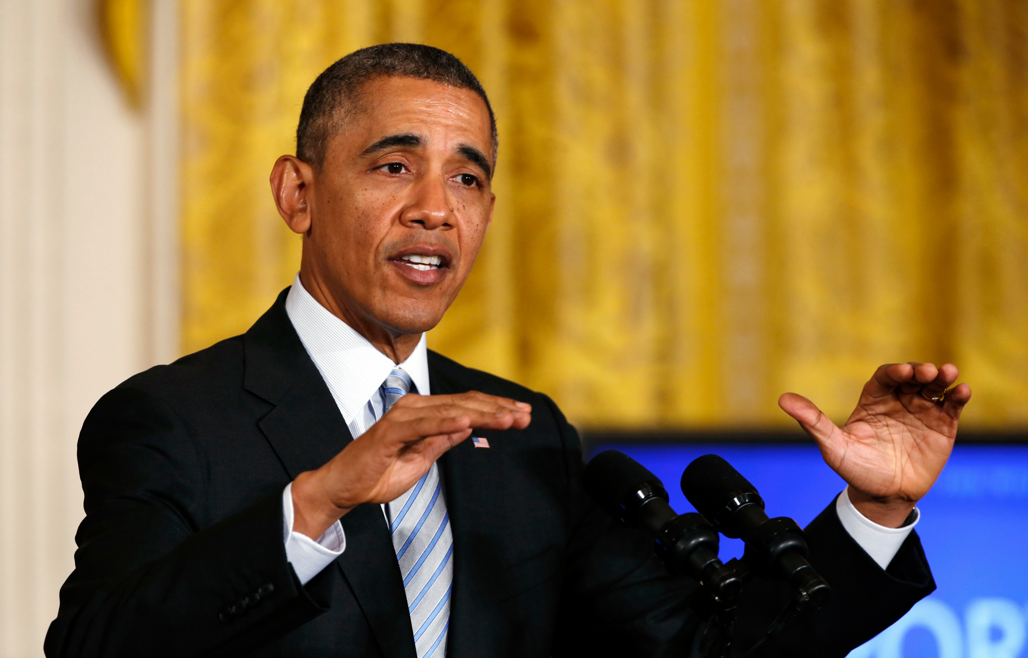 President Barack Obama at the White House on February 12, 2014.