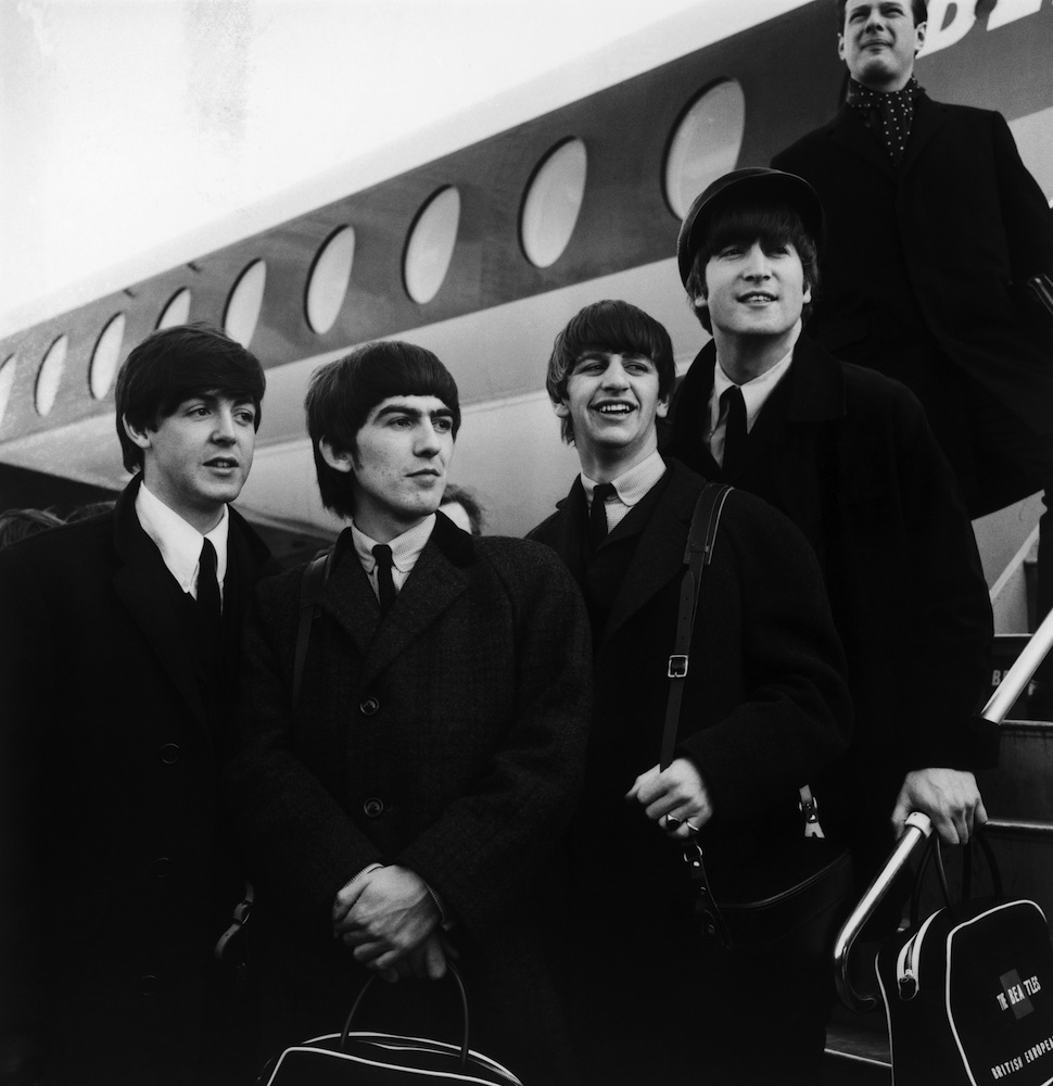 The Beatles at London Airport, February 1964 (Getty Images&mdash;Evening Standard)