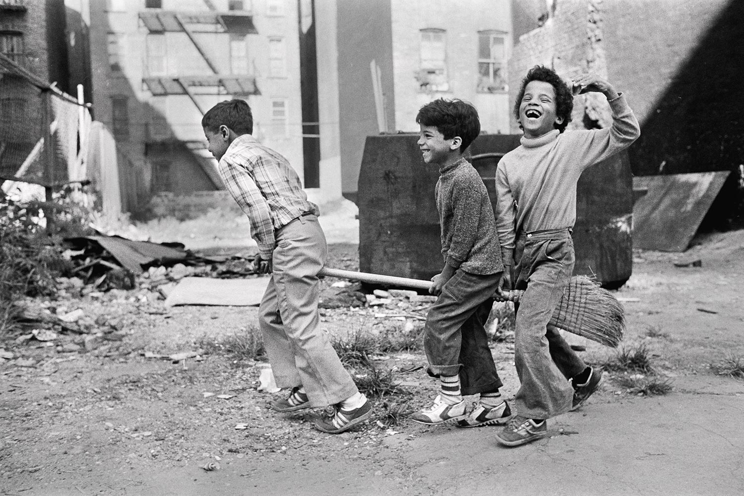 Lower East Side, New York City, 1978. Kids playing in the street