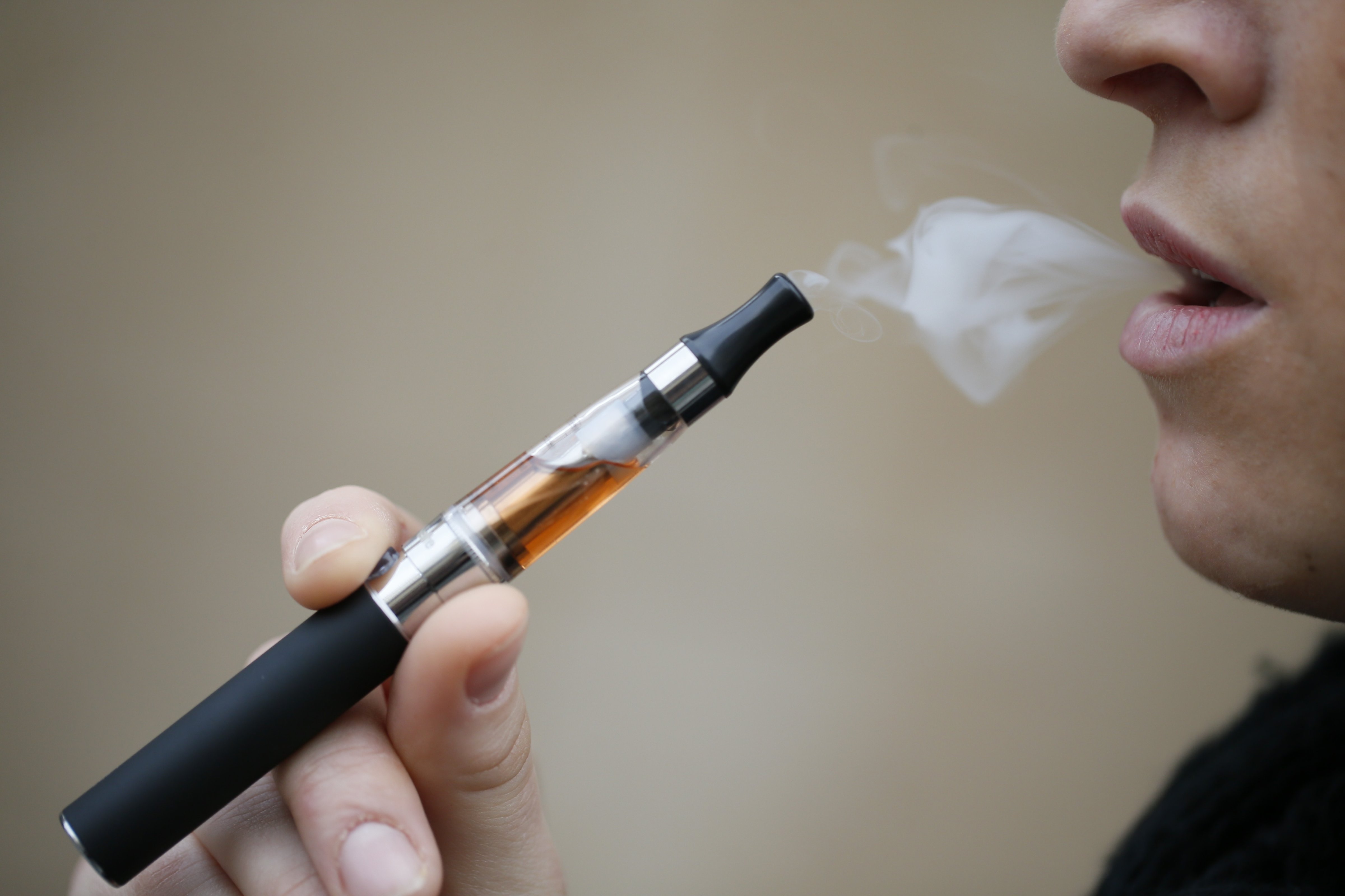 An e-cigarette in Paris on March 05, 2013. (Kenzo Tribouillard—AFP/Getty Images)