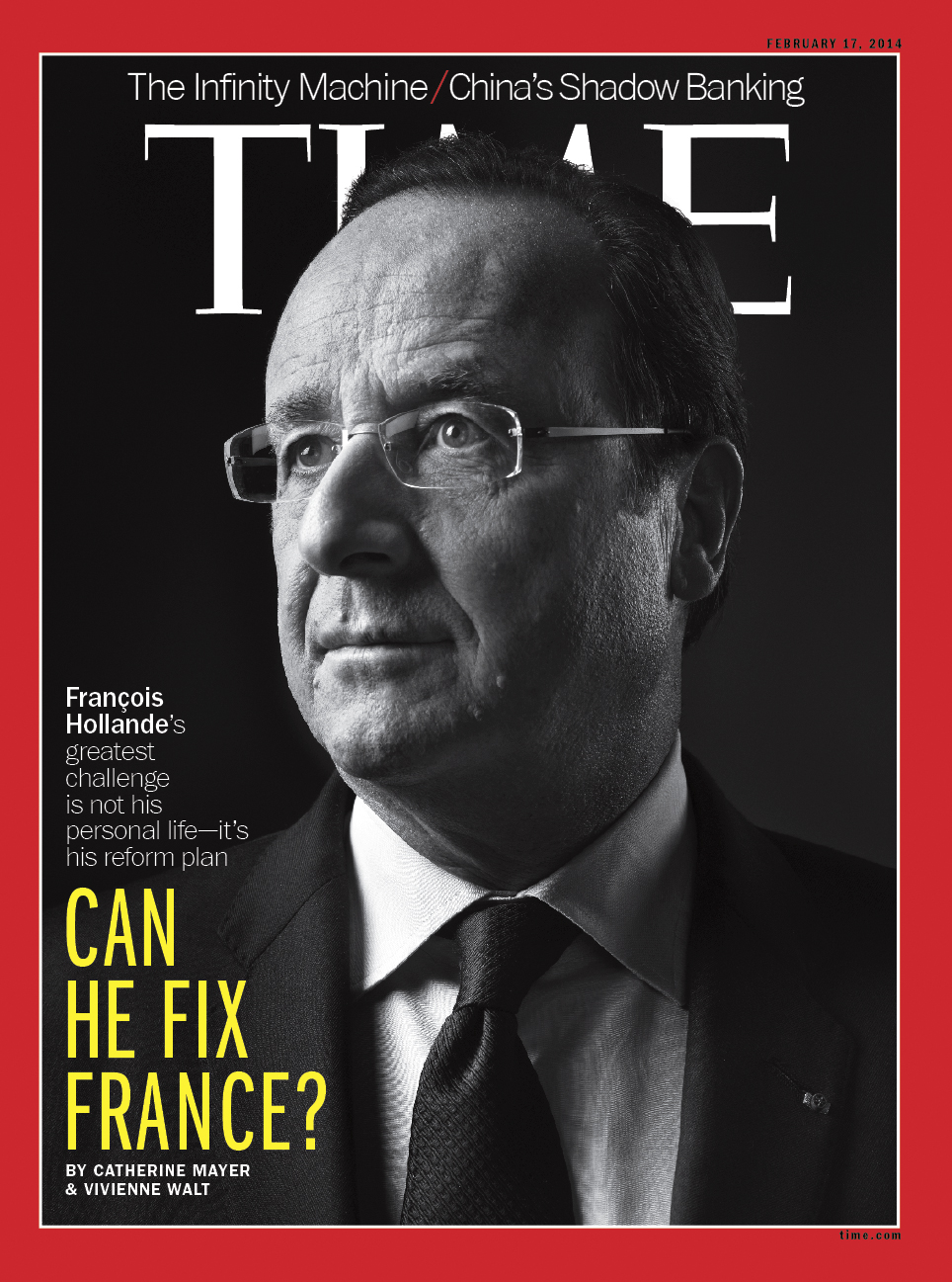 French President François Hollande TIME cover