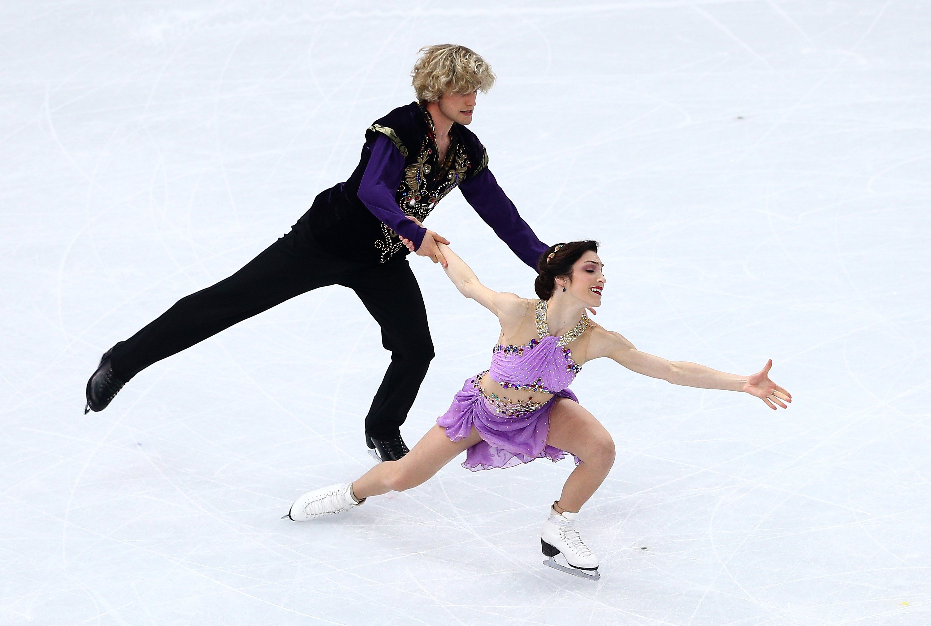 Meryl Davis and Charlie White of the United States compete in the Figure Skating Ice Dance Free Dance at Iceberg Skating Palace on February 17, 2014 in Sochi. (Clive Mason—Getty Images)