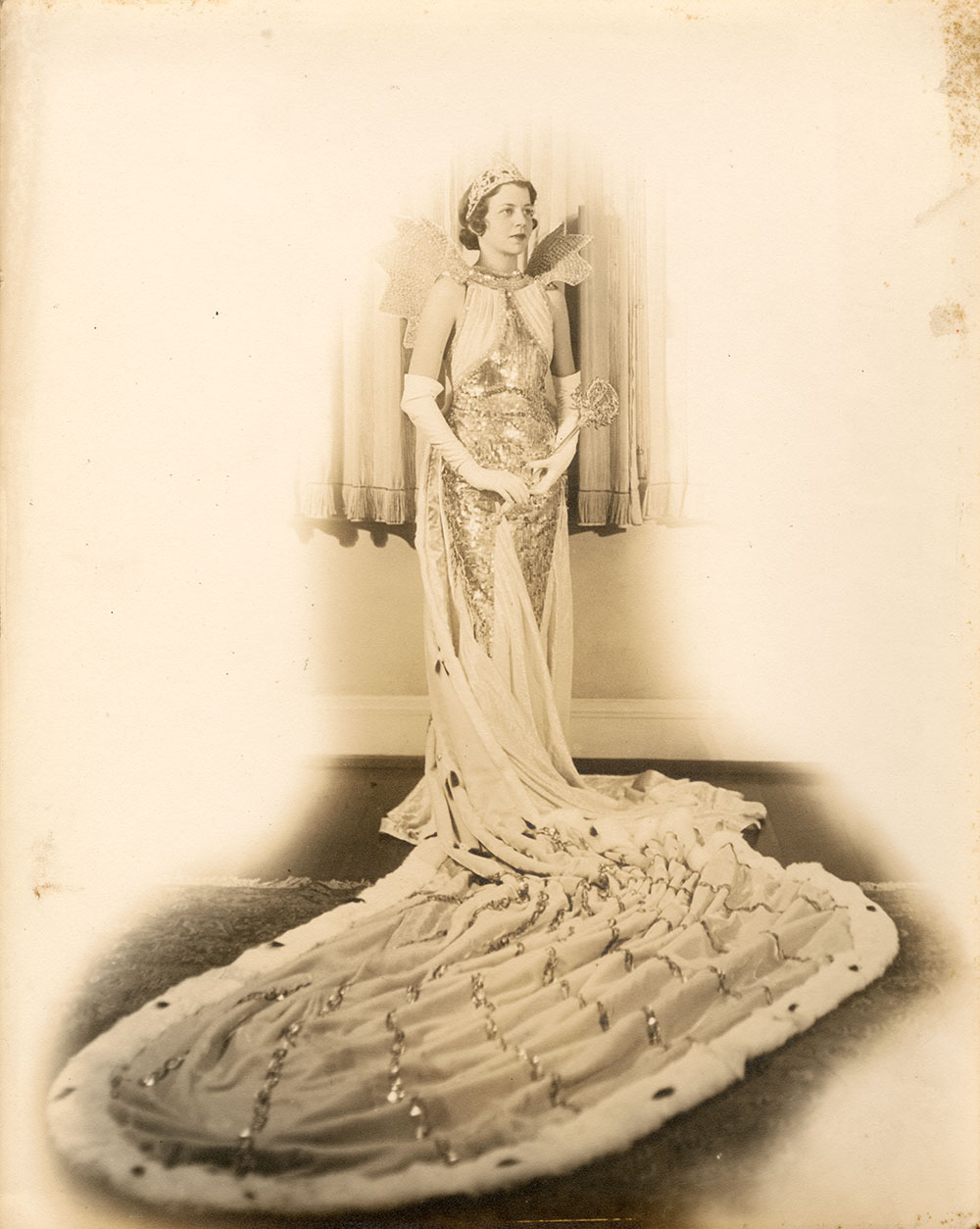 June Kepper, Queen of the Krewe of Mystery, Gelatin-Silver, 1934