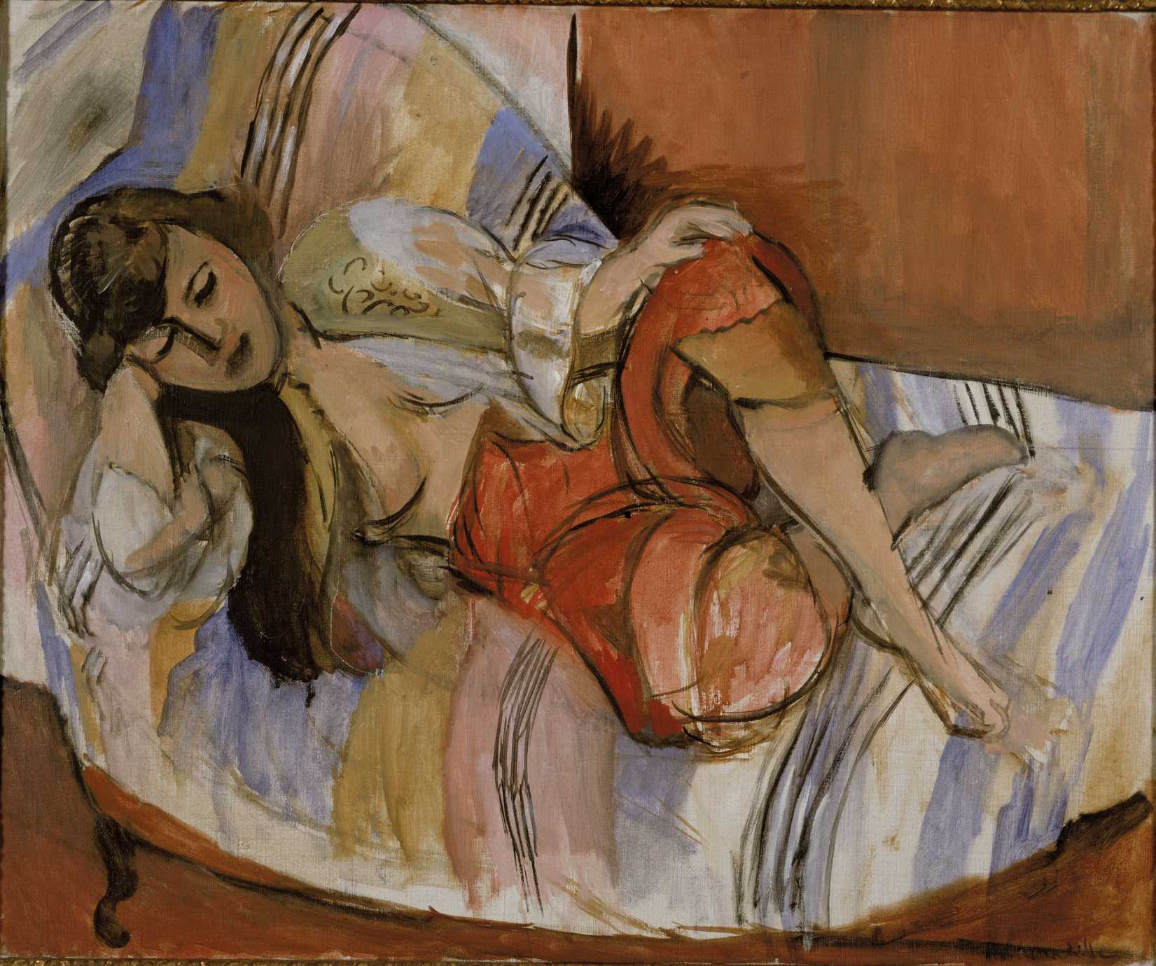 The 1921 painting <i>Odalisque</i> by Henri Matisse, one of the artists whose works is believed to have been retrieved after being seized by the Nazis (Van Abbemuseum—AP)