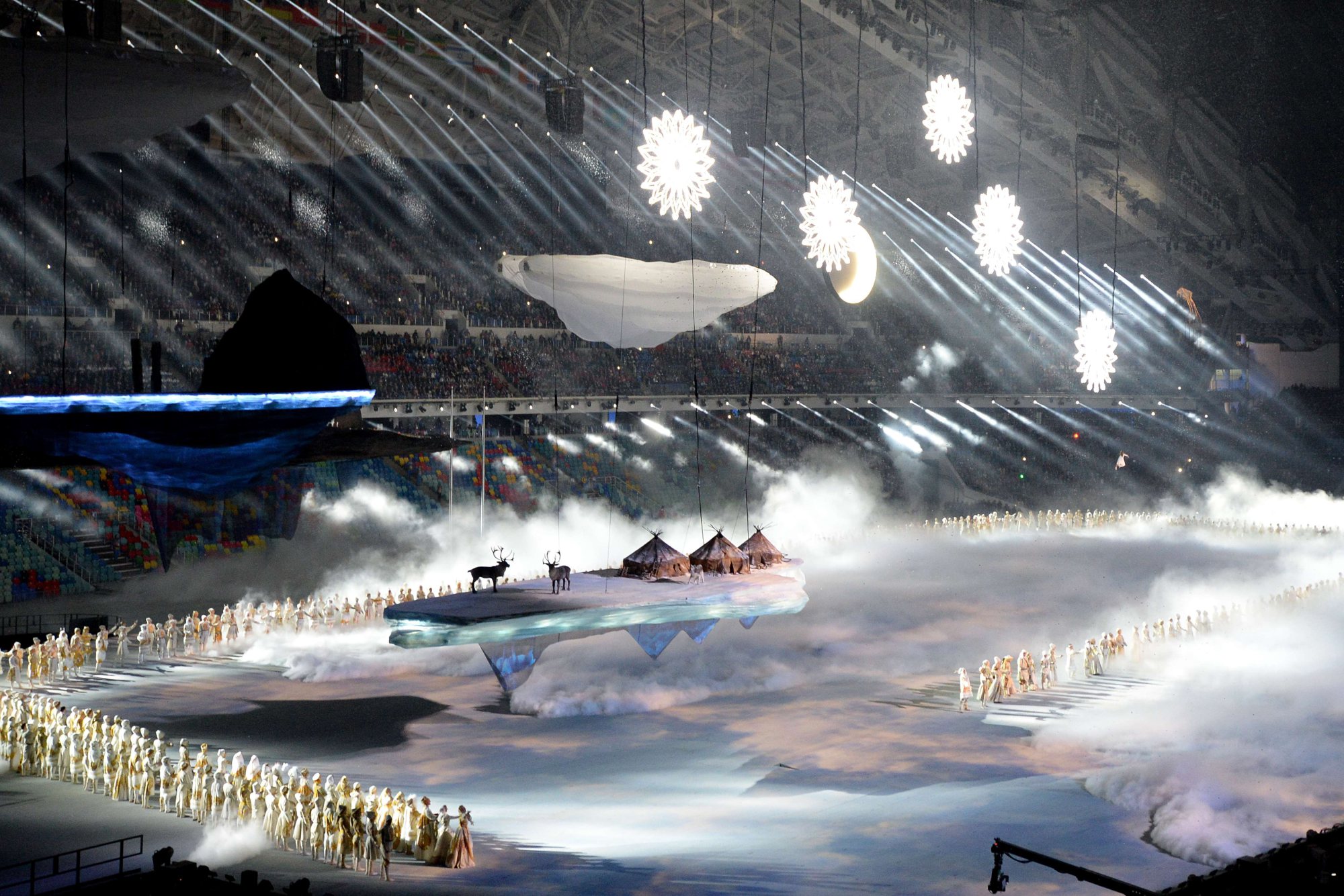 A scene showing the heritage of Russia is portrayed during the Opening Ceremony.