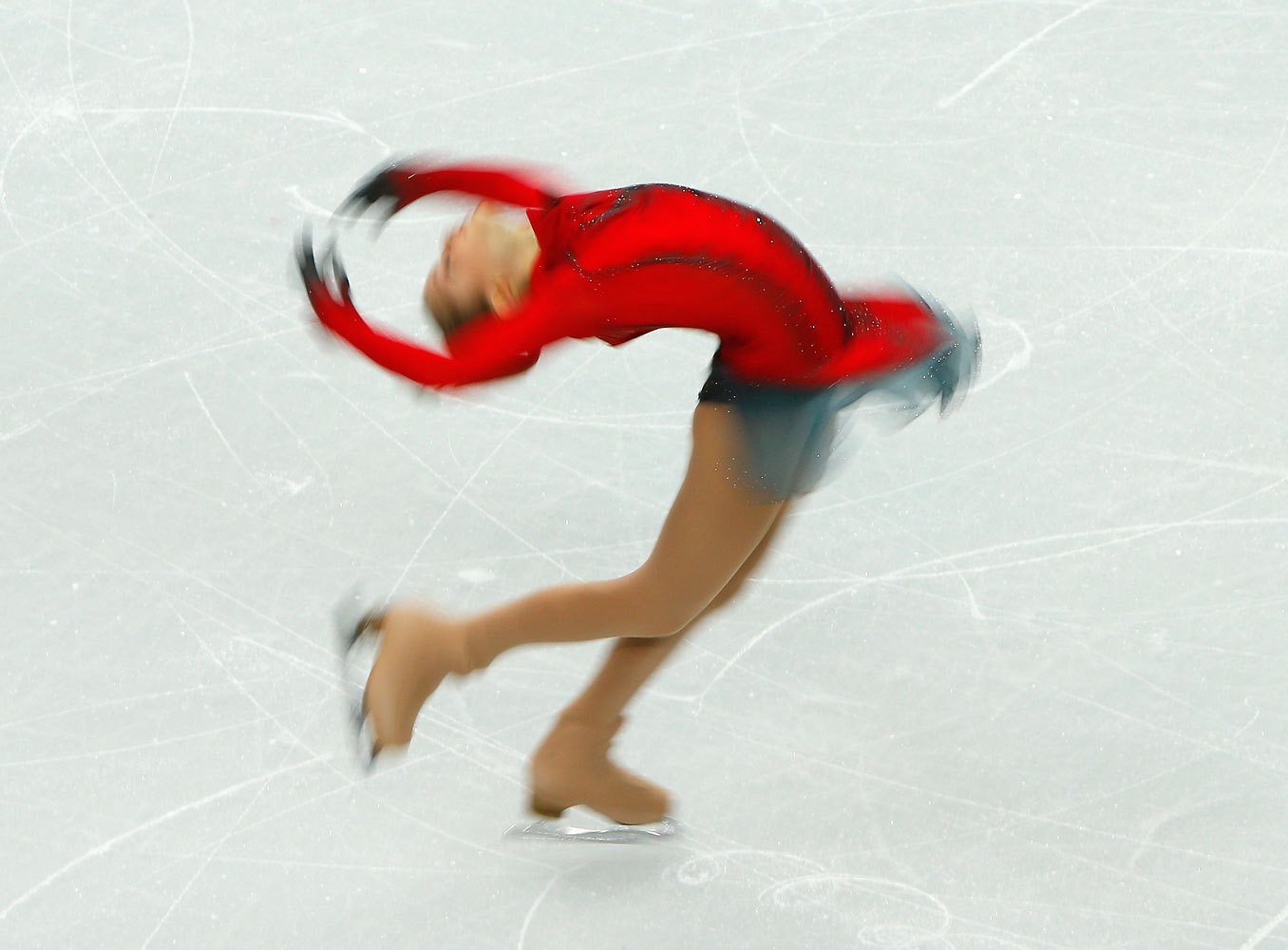 Yulia Lipnitskaya of Russia competes during the figure skating team ladies' free skating, Feb. 9 2014.