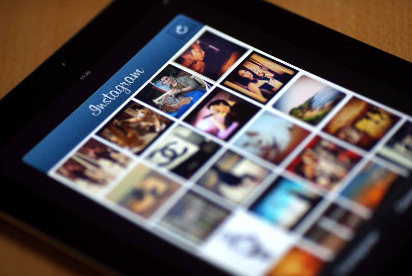 Pictures appear on the smartphone sharing application Instagram. (Thomas Coex&mdash;AFP/Getty Images)