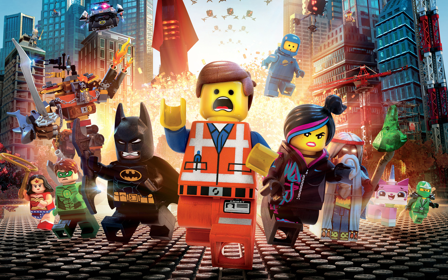 Warner Brothers' The Lego Movie explodes onto screen.